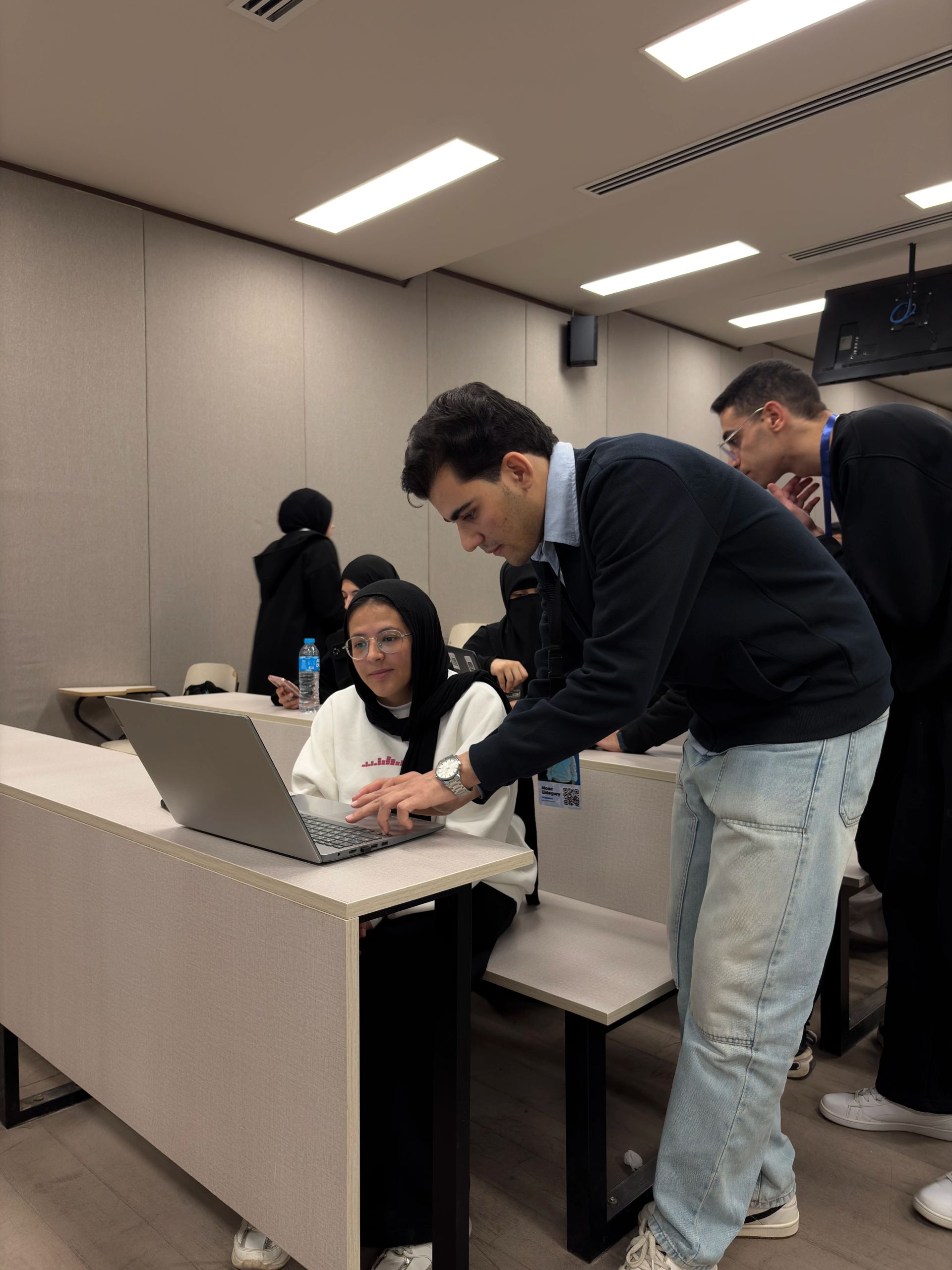 Introduction to Large Language Models: Moaz helping student